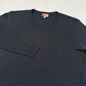 Chick-fil-A Team Style Sweater‎ Mens 2XL Black V Neck Pullover 100% Acrylic Work